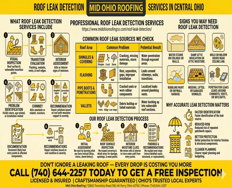Roof Leak Detection Services to Find Hidden Damage Early